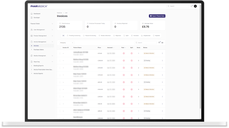 App development and full ERP and Prescription management, automation for Medical Cannabis client Mamedica